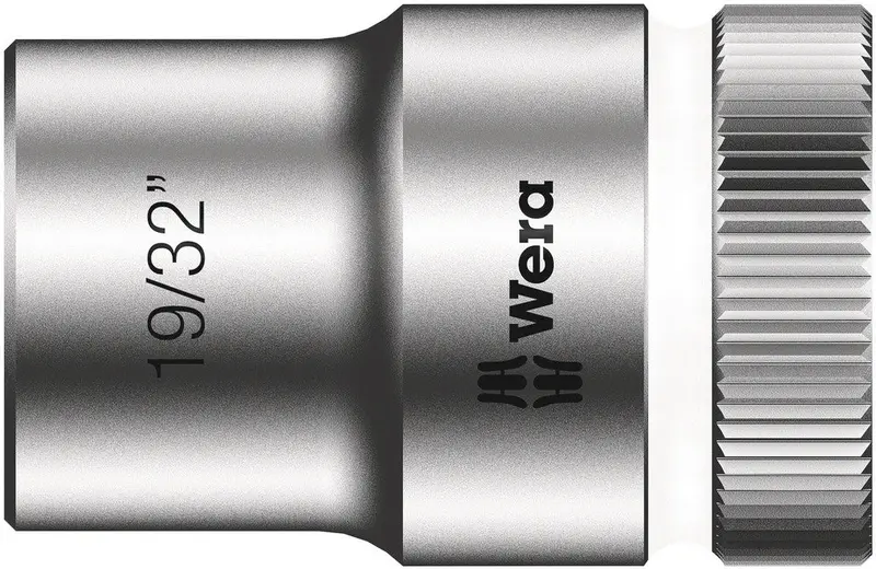 Wera Zyklop Hmc Socket – 19/32", 1/2" Drive, Low-Slip High-Contact Fit 1