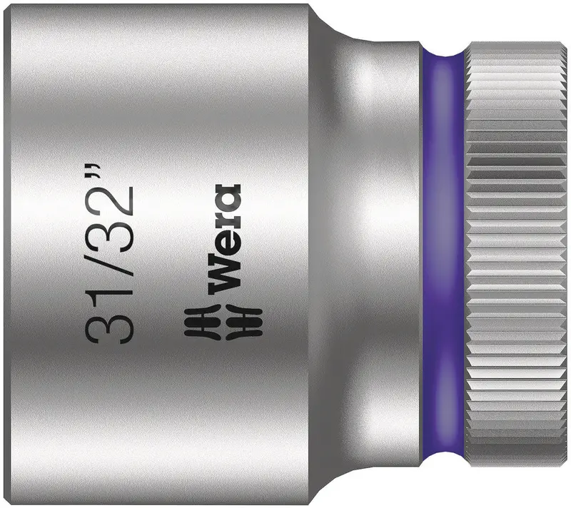 Wera Zyklop Hmc Socket – 31/32", 1/2" Drive, High-Grip Mechanical Contact Design 1