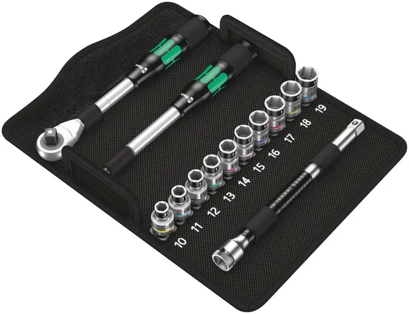 Wera Zyklop Hybrid Socket Set – 13-Piece, 1/2" Drive, Model 8006 Sc 1 1