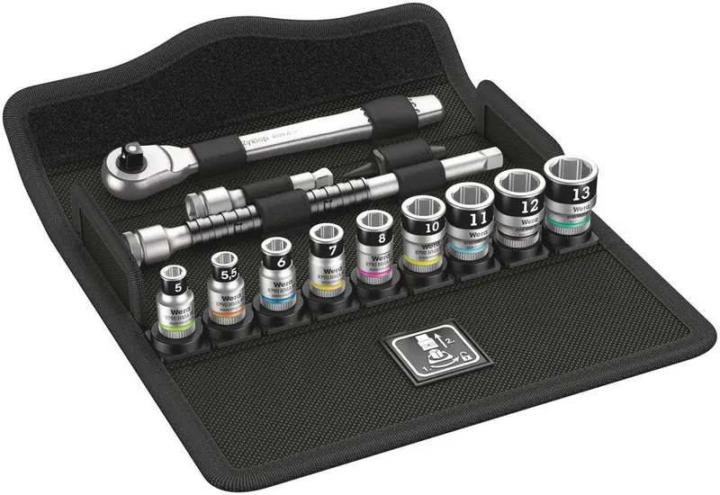 Wera Zyklop Metal Switch Hf Socket Kit – 13-Piece, 1/4" Drive, Holding Function 1