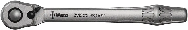 Wera Zyklop Metal Switch Ratchet – 1/4″ Drive, All-Metal Construction For Durability 1