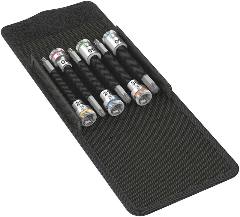 Wera Zyklop Torx® Holding Function Bit-Socket Set – 6-Piece, 3/8" Drive, Model 8767 B Hf 1