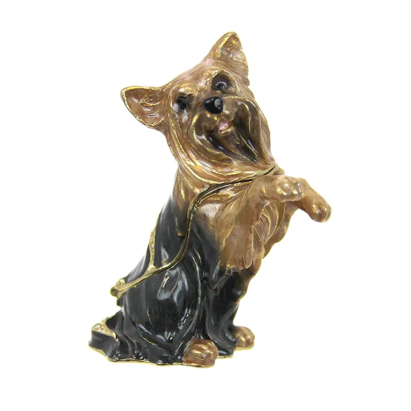 Yorkshire Terrier Dog-Shaped Keepsake Box 1
