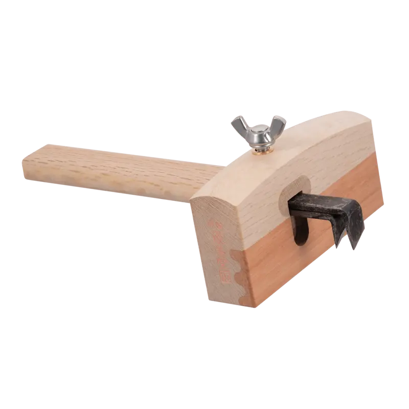 Youbidoh Large Mortise Gauge With Red Oak Face And Dual Marking Pins 1