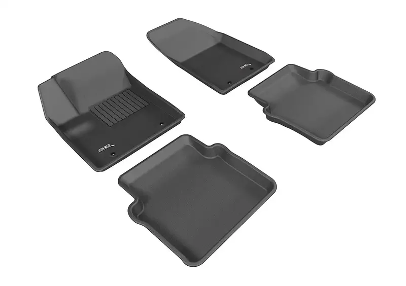 3D Maxpider Kagu L1Cy00201509 All-Weather Floor Mat Set – Black, 4-Piece (Front & Rear) 1