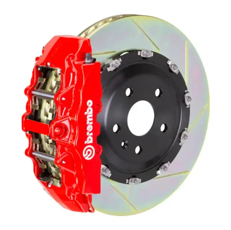 Brembo Front Gt Bbk For 2003–2006 Ford Expedition & Navigator — 380X34Mm Slotted Two-Piece Rotors & 8-Piston Cast Calipers (Red Finish) 1