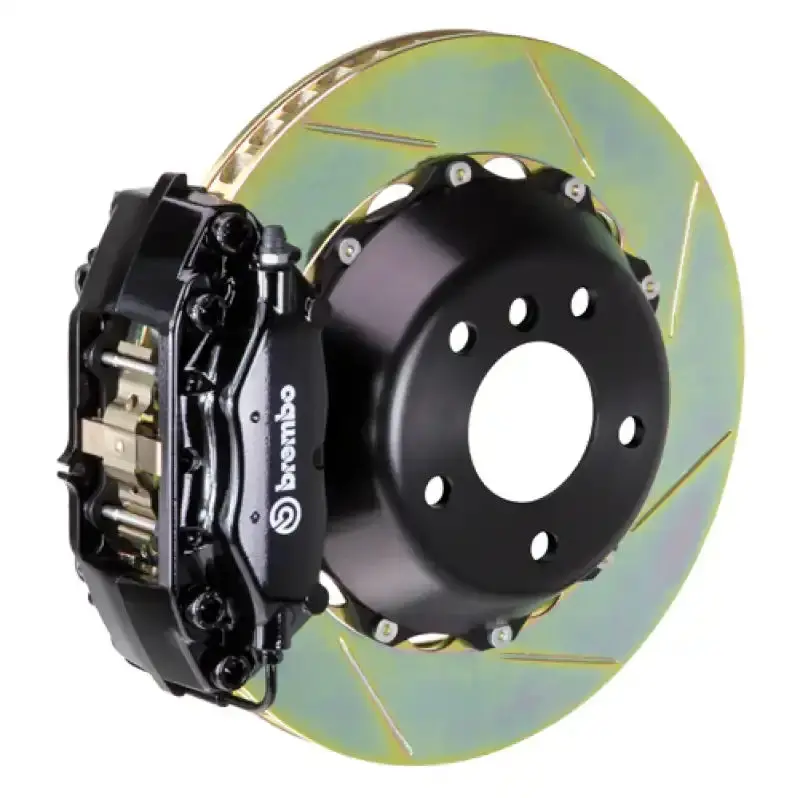 Brembo Front Gt Bbk For 2019+ Mazda3 — 345X28Mm Slotted Two-Piece Rotors & 4-Piston Cast Calipers (Black Finish) 1