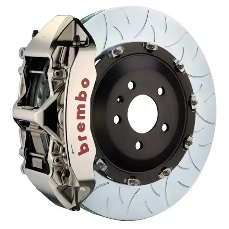 Brembo Front Gtr Bbk For 2008–2015 Toyota Land Cruiser & Lx570 — 405X34Mm Slotted Two-Piece Rotors & 6-Piston Billet Calipers (Nickel Finish) 1