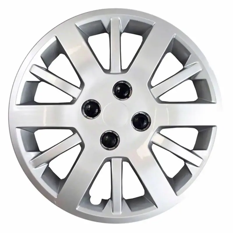 Coast To Coast 15-Inch 12-Spoke Silver Lug Nut Covers – Set Of 4 Plastic Caps 1