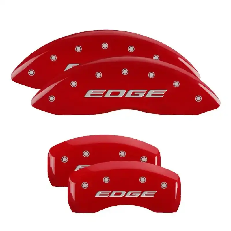 Mgp Edge Caliper Covers – Engraved Front/Rear Set With Red Finish For 2015+ Models 1