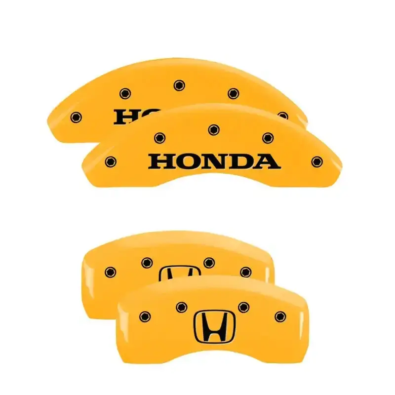 Mgp Engraved Caliper Covers – Yellow-Textured Finish For 2004 Pontiac Bonneville Front & Rear 1