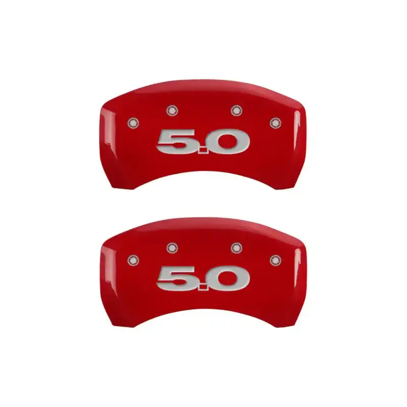 Mgp Engraved Rear Caliper Covers – Cobra Red & Silver Dual-Tone Finish 1