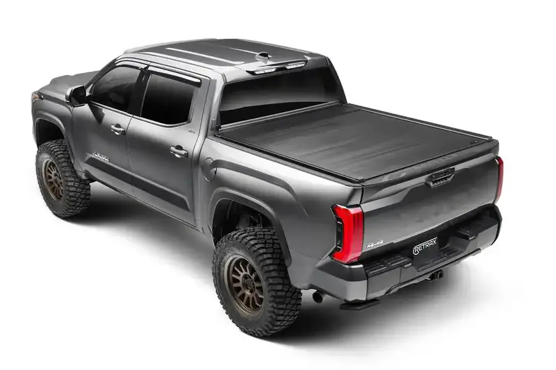 Retrax Eq Power Retractable Tonneau Cover – Matte Black Aluminum Roll-Up Truck Bed Cover 1