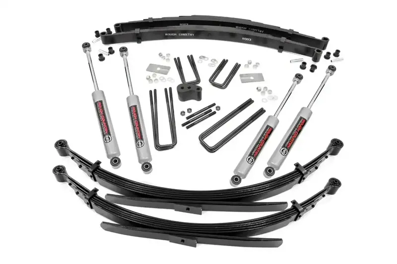 Rough Country 345.20 4-Inch Suspension Lift Kit – Includes Performance Shocks And Hardware 1