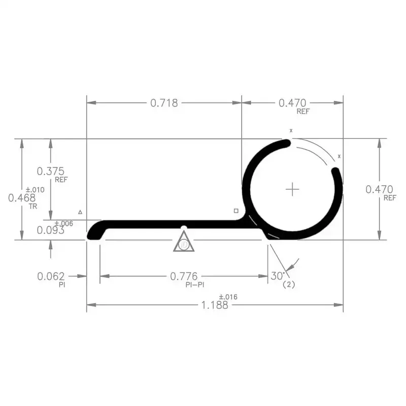 Standard White Awning Rail – 8-Foot Length 1