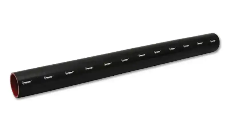 Vibrant Reinforced Silicone Hose Coupler – 4-Ply Black Straight Connector (1.5" I.D. × 36" Length) 1