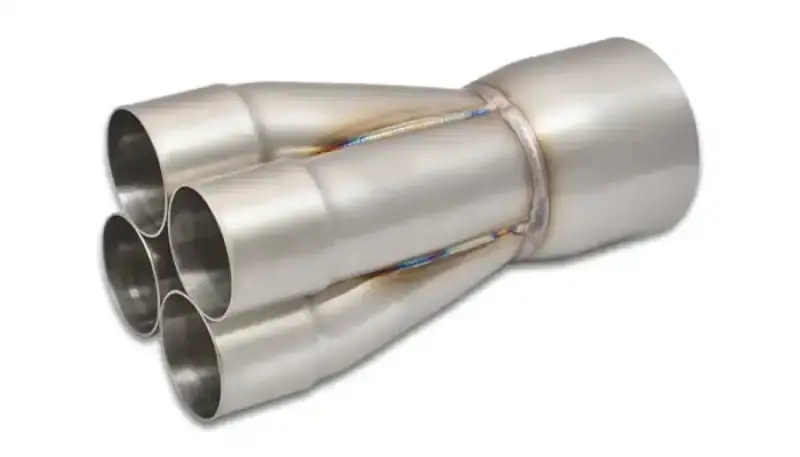 Vibrant Stainless Steel 4-1 Merge Collector – 2.25" Inlet, 3.5" Outlet, Single Unit 1